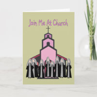 Katholische Nonnen Grußkarten "Join Me at Church"
