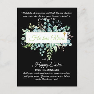 Katholische OSTTER-Karten Zitat der religiösen Ver Postkarte