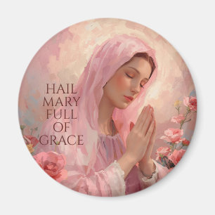 Katholische Pinke Jungfrau Maria Magnet