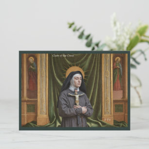Katholische Postkarte   Saint Clare von Montefalco