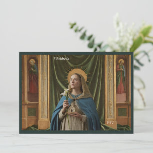 Katholische Postkarte   Saint Etheldreda