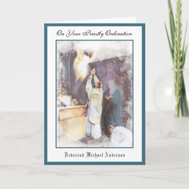 Katholische Priesterorden Religiöse Jesus-Karte Karte (Vorderseite)
