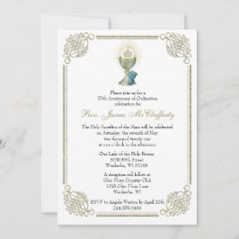 Katholische Priesterordinierung Goldener Jubiläum Einladung