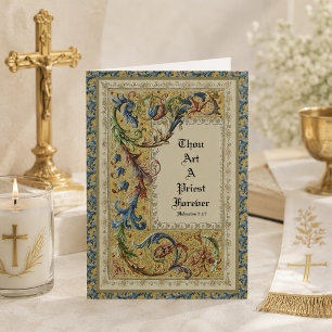 KATHOLISCHE PRIESTERWEIHE ERSTE MESS SCHRIFTSTELLE KARTE