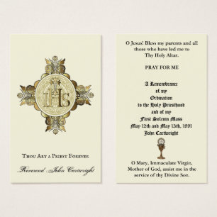 KATHOLISCHE PRIESTERWEIHE-JUBILÄUMS-GEBETSKARTEN
