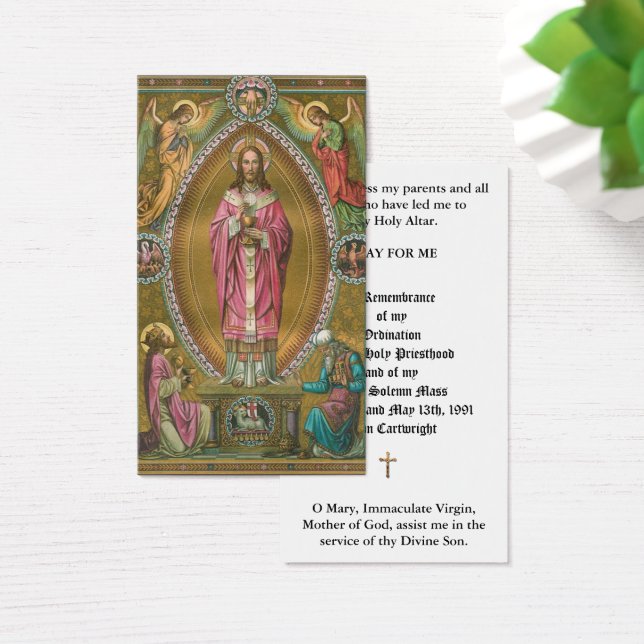 KATHOLISCHE PRIESTORDINIERUNG JAHRESHEILIGE KARTEN (Schreibtisch)