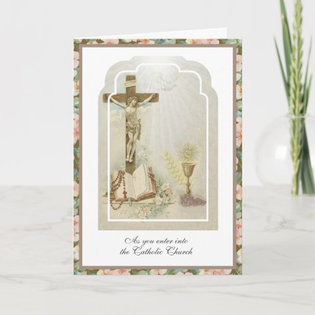 Katholische RCIA-Initiation in die Glaubenskirche Karte (Vorderseite)