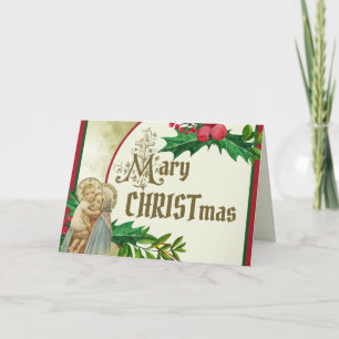 Katholische religiöse Jungfrau Mary Baby Jesus Hol Karte