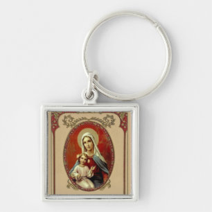 Katholische Selige Jungfrau Maria Baby Jesus Schlüsselanhänger