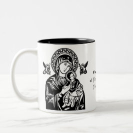 Katholische Selige Jungfrau Mary Jesus Angels Zweifarbige Tasse
