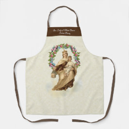 Katholische Selige Jungfrau Mary Monte Carmel Flor Schürze