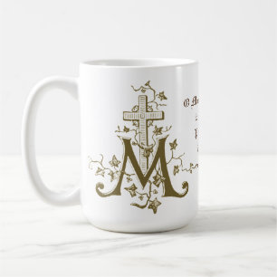Katholische Selige Mothe Mary Cross Gebet Religiös Kaffeetasse