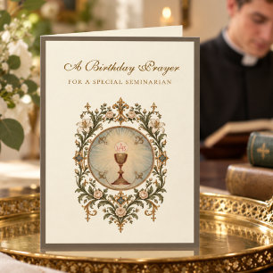 Katholische Seminaristengebetschrift Karte