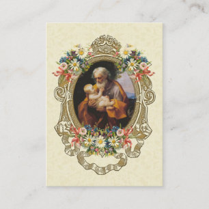 Katholische St. Joseph Spiritual Bouquet Holy Card Begleitkarte