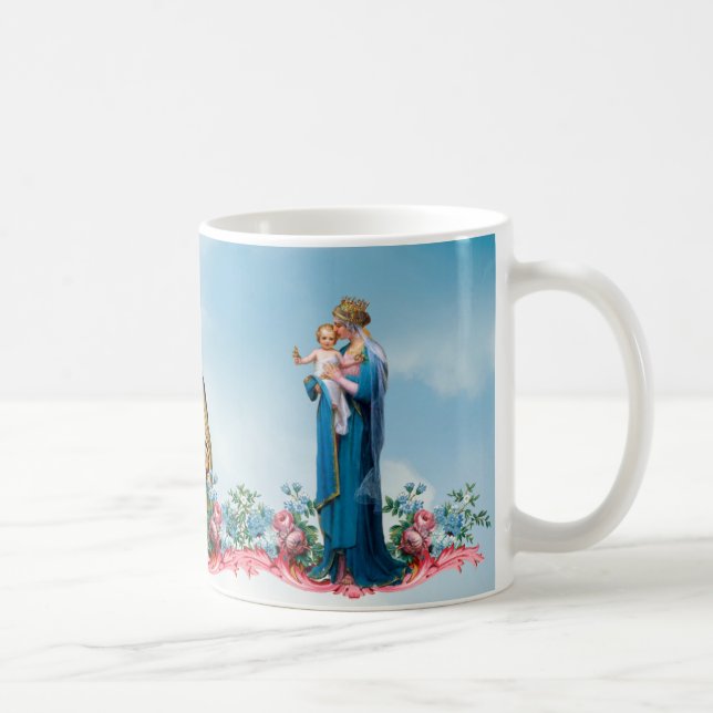 Katholische St. Joseph Thermische Jungfrau Maria V Kaffeetasse (Rechts)