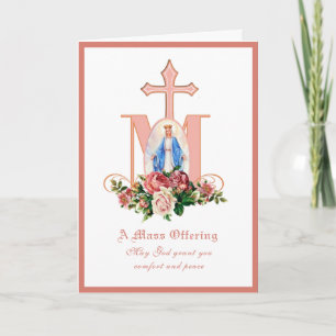 Katholische Sympathie-Messe Angebot Jungfrau Maria Karte