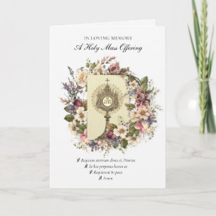Katholische Sympathie-Messe Opfergabe Eucharistie Karte