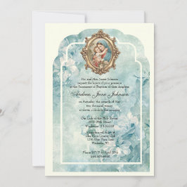 Katholische Taufe Christening gesegnete Mutter Jes Einladung