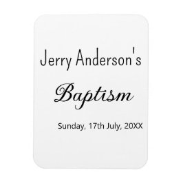 Katholische Taufkinder moderne einfache QR minimal Magnet