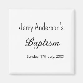 Katholische Taufkinder moderne einfache QR minimal Magnet