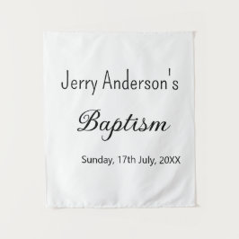 Katholische Taufkinder moderne einfache QR minimal Wandteppich