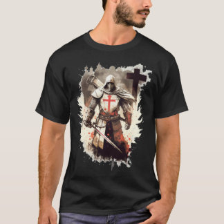 Katholische Templer Ritter Templerkreuz T-Shirt