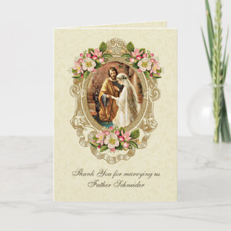 Katholische Vintage Hochzeitskarte Karte
