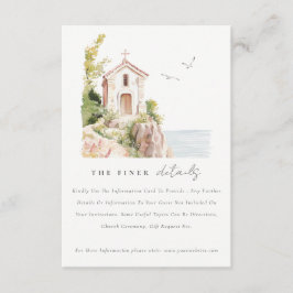 Katholische Wasserfarben Kirche Hochzeiten Details Begleitkarte