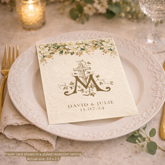 Katholische weiße Blütengolden Hochzeit Heilige Ka (Von Creator hochgeladen)