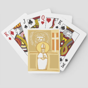 Katholischer Bischof Eucharistie Christlicher Glau Spielkarten