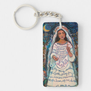 Katholischer Gebets-Schlüsselanhänger Hagel-Marys Schlüsselanhänger