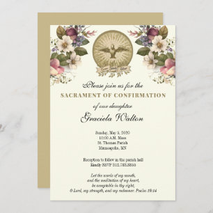 Katholischer Heiliger Geist Heiligung der Bestätig Einladung