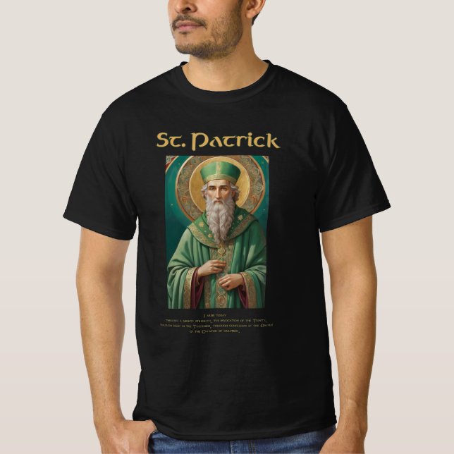 Katholischer Heiliger Patrick Icon Tee (Vorderseite)