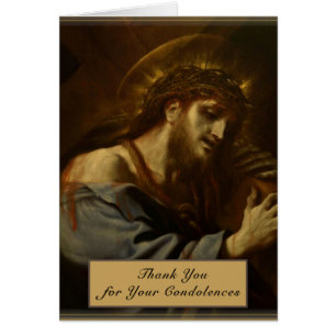 Katholischer Jesus, der das Kreuzbeergebet trägt