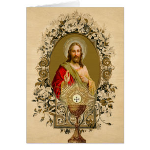 Katholischer Jesus Erstkommunion Kelch Hostie