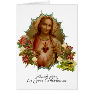 Katholischer Jesus florale religiöse Beerdigung Vi