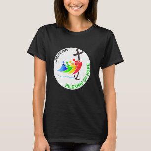 Katholischer Jubel 2025 Bleiglaspilger der Hoffnun T-Shirt