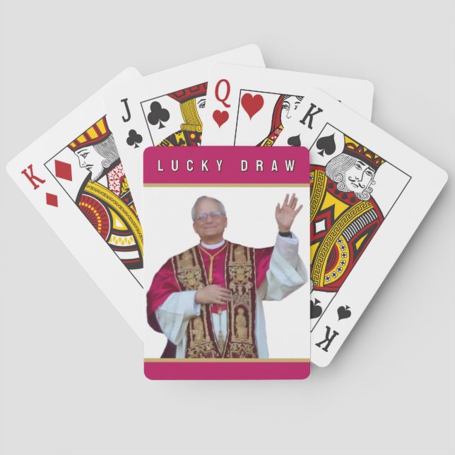 Katholischer Papst Leo Spielkarten (Rückseite)