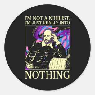 Katholischer Philosoph, ich bin keine nihilistisch Runder Aufkleber