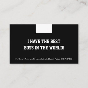 Katholischer Priester Black Clergy Collar Religiou Visitenkarte