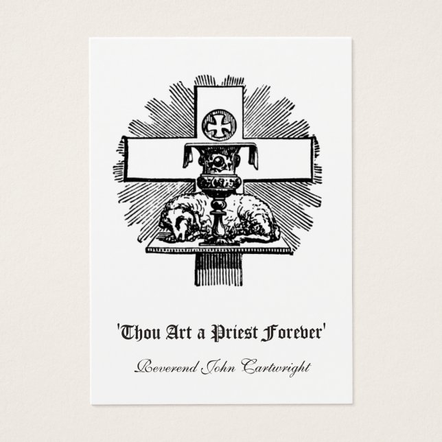 KATHOLISCHER PRIESTER JAHRESORDINIERUNG HOLY CARDS (Vorderseite)