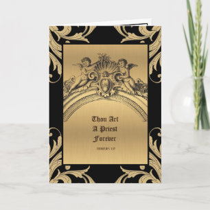 Katholischer Priester-Jubiläum Weihe Engel Karte