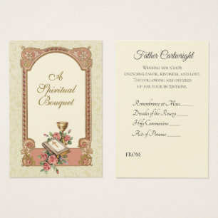 Katholischer Priester Spirituelle Bouquet Heilige 