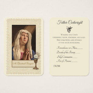 Katholischer Priester Spirituelle Bouquet Jungfrau