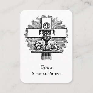 Katholischer Priester spirituelles Gebet Bouquet Platzkarte