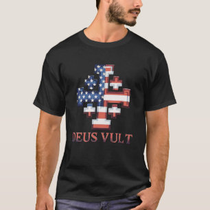 Katholischer Ritter Templer Kreuzritter Kreuz Amer T-Shirt