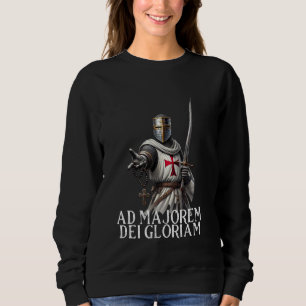 Katholischer Ritter Templer Latein Kreuzfahrer Kre Sweatshirt