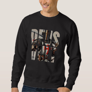 Katholischer Ritter Templer Latein Kreuzfahrer Sweatshirt