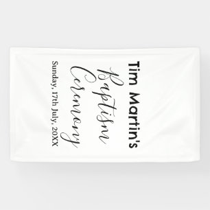 Katholischer Taufzeremoniename Datum einfach minim Banner