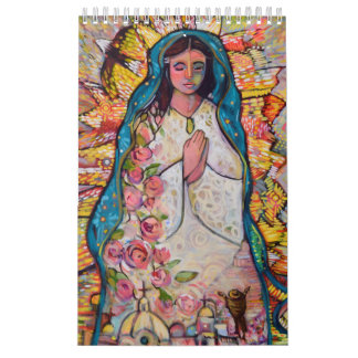 Katholischer Volkskunstkalender von Jen Norton Kalender